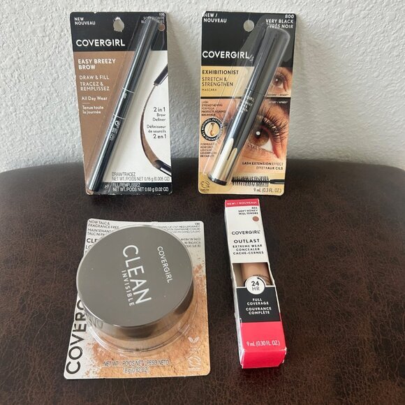 4 PIECE Drug Store MAKEUP Bundle COVERGIRL medium Skintones - Picture 1 of 7